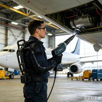 Exosquelette industriel portatif pour l'élevation, aide au travail en hauteur, support ergonomique pour bras, idéal pour l'usine et la construction