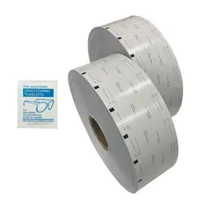 Papier d'emballage médical en aluminium laminé pour le nettoyage des lunettes, rouleau de papier