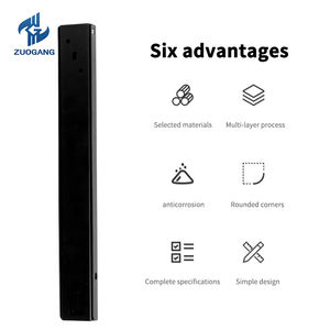 ชั้นวางของโลหะเหล็กแบบชนบทที่ยึดผนังสีดำแบบลอยตัว - Product Image 3