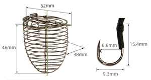 Vente en gros d'appâts métalliques anti-enchevêtrement en acier inoxydable Cage à appâts Hercules à longue coulée - Product Image 5