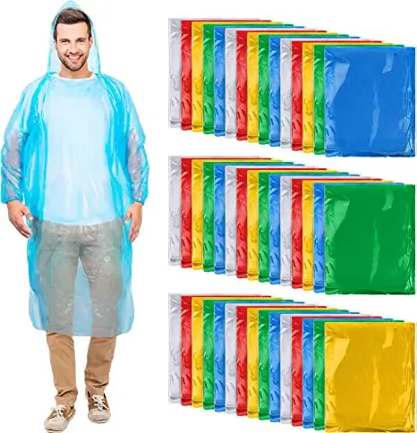 Áo Mưa Poncho Di Động Dùng Một Lần Cho Nam Nữ Áo Mưa Poncho Khẩn Cấp Áo Mưa Ngư Dân