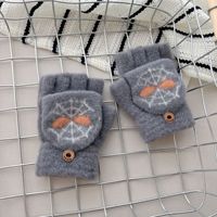 Gants de dessin animé pour enfants de 2 à 7 ans, mitaines tricotées à cinq doigts en coton/spandex, chaudes pour l'hiver, pour la plage, pour garçons et filles