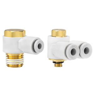 ข้อต่อท่อลมอเนกประสงค์แบบข้อศอก ท่อเดี่ยว/ท่อคู่ รุ่น KQ2V/KQ2Z-04-01/06-01/08-01/10-01S ผลิตจากทองแดงทนทาน - Product Image 1