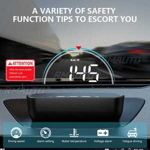 GEYIREN M8 HUD Head-up Display para Coche, Sistema de Advertencia de Exceso de Velocidad OBD2 II EUOBD, Proyector de Parabrisas, Alarma Electrónica de Voltaje para Automóvil - Product Image 4