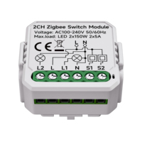 Interrupteur intelligent Tuya Zigbee, module de commutateur d'éclairage intelligent pour la maison, contrôleur de disjoncteur