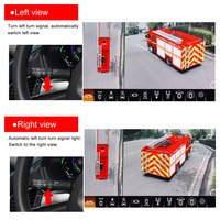 Système de caméra de voiture 360° 4G 1080P AI avec vision panoramique avant/arrière/côté, enregistreur de conduite et de stationnement, étanche