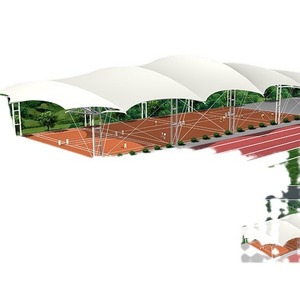 Abri de voiture moderne en acier avec toit en arche recouvert de PVC, abri de stationnement extérieur imperméable pour voitures - Product Image 1