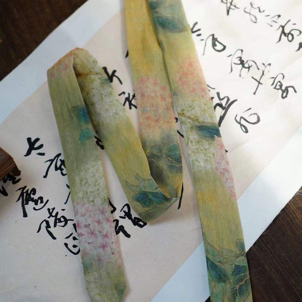 Ancient painting hydrangea