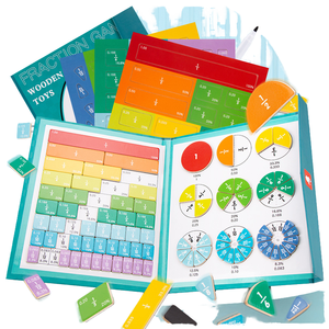 Lavagna Magnetica in Legno per l'Apprendimento Cognitivo, Libro Educativo per Matematica e Operazioni, Gioco Puzzle Didattico per Asilo - Product Image 1