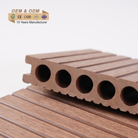 B1 Fire Rated WPC Decking Revêtement de sol extérieur Anti-fissure Grain de bois texturé Surface Rectangle Conception Installation rapide Eco Composite