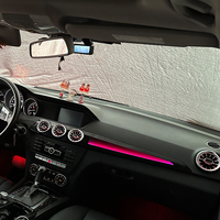 Lampe d'ambiance LED pour tableau de bord et panneaux de porte TMPRO pour Mercedes-Benz Classe C W204 2010-2014, éclairage d'ambiance pour la rénovation de l'intérieur de la voiture