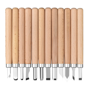 Baolian – ensemble de couteaux à sculpter le bois, en acier à haute teneur en carbone, manche en bois, longueur 133mm, pour outils de sculpture sur bois DIY - Product Image 5