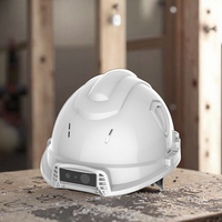 Casque de chantier intelligent 4G avec caméra de diffusion en direct et capteurs – Casque de sécurité intelligent pour la construction
