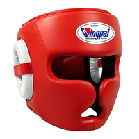 Casco de Boxeo GINGPAI Profesional, Seguro, Duradero, Ajustable, Resistente al Viento, Unisex, Redondo/Ovalado, de Cuero PU, Impermeable y Transpirable