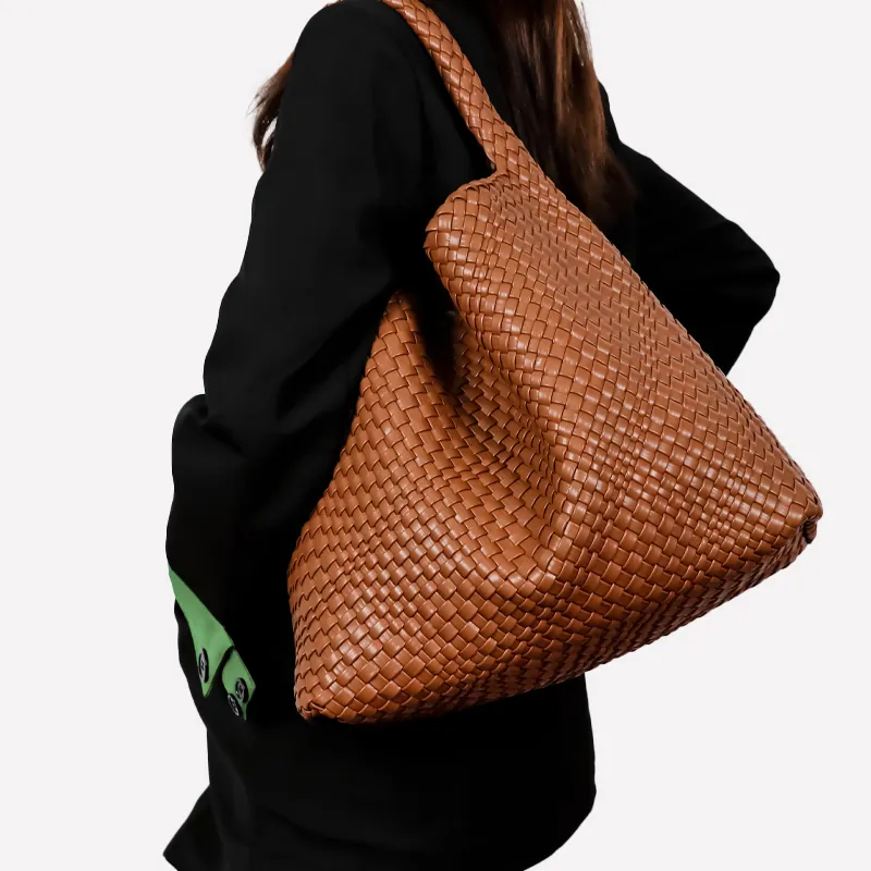2023 new Hand Braided Bag fashion women's bag single shoulder handbag underarm bag soft leather