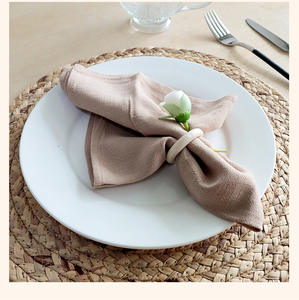 Nappe de table de restaurant personnalisée de haute qualité en coton <span class=keywords><strong>et</strong></span> lin, torchon de table, serviette de table - Product Image 5