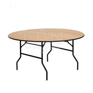 Mesa Plegable para Fiestas, Eventos, Comedor, Salón de Hotel, Banquetes, Mesa Plegable de Madera para Bodas - Product Image 3