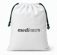 Sac à cordon en toile de coton blanc recyclable pour l'emballage de vêtements et de tenues, sac anti-poussière personnalisé avec logo pour sac à main, chapeau, chaussures