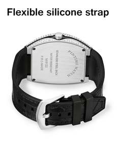 Montre-bracelet pour hommes Montre carrée en cristal de luxe en or au design unique Montre hip-hop en diamant Montre à quartz personnalisée et étanche pour hommes - Product Image 4