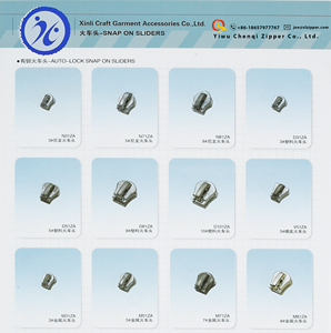 CHENQI Démontage et remplacement faciles 3 #5 #7 #8 #10 # Tête de <span class=keywords><strong>fermeture</strong></span> à glissière à verrouillage automatique Tête de <span class=keywords><strong>fermeture</strong></span> à glissière à pression - Product Image 3