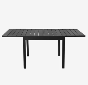 <span class=keywords><strong>Mesa</strong></span> Extensible Moderna de Aluminio <span class=keywords><strong>Gris</strong></span> Oscuro para Patio, Jardín, Hoteles y Hogar - Muebles de Comedor de Metal Duradero - Product Image 5