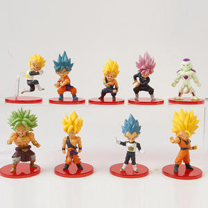 9 Piezas/Set Versión Japonesa de Battel Figura de PVC de Goku y Vegeta, Figura de Anime para Máquina de Juegos de Caja Sorpresa, Juguetes de Premio - Product Image 2
