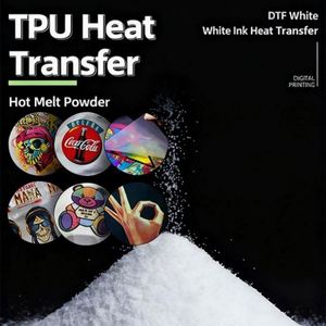 Poudre thermofusible blanche pour imprimantes DTF, matériau d'impression par transfert thermique - Product Image 3