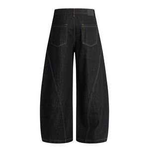 Nouveau jean <span class=keywords><strong>coupe</strong></span> droite rétro américain blanc et noir pour homme, collection Printemps 2026 – Jean décontracté ample en denim tendance pour garçons, pantalon <span class=keywords><strong>long</strong></span> à jambe large - Product Image 3