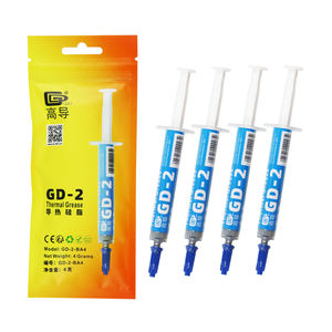 ซิลิโคนระบายความร้อนชนิดเทอร์มอลคอนดักทีฟ 4 ชิ้น น้ำหนัก 4 กรัม สีเทา รุ่น GD-2 7.5W สำหรับแผ่นระบายความร้อน CPU - Product Image 1