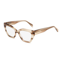 Montures de lunettes de vue œil-de-chat en acétate, nouveau style 2026, montures optiques pour hommes et femmes, prix de gros 23SA021