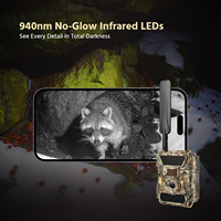 Cámara de Caza con Visión Nocturna 1080P, Solar, 4G, GPS, Tarjeta SD, CMOS, IP66 Impermeable, Conectividad por Aplicación para Seguridad en Granjas y Monitoreo de Animales