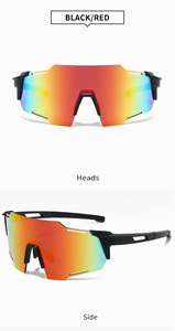 <span class=keywords><strong>Gafas</strong></span> de sol deportivas TR90, <span class=keywords><strong>gafas</strong></span> de sol polarizadas de gran tamaño de una pieza para hombre, <span class=keywords><strong>gafas</strong></span> de ciclismo al aire libre - Product Image 4