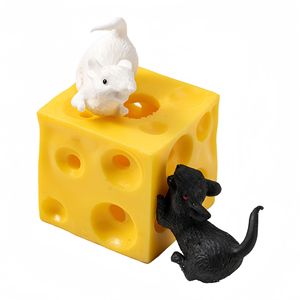 Jouet de simulation alimentaire Jincan, souris de décompression creuse en forme de fromage, petit cadeau, vente en gros d'usine de jouets pour enfants - Product Image 1