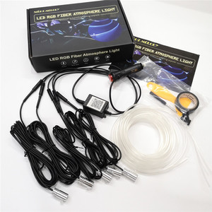 Luci LED Multicolore per Interni Auto, Illuminazione Atmosferica con Fibra Ottica per Cruscotto - Product Image 4