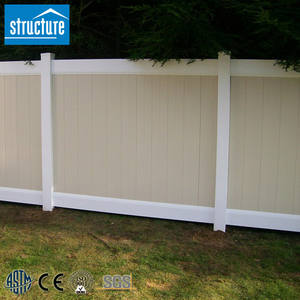 Clôture de jardin de 6 pi x 8 pi pour l'extérieur avec panneaux de clôture d'intimité, clôture <span class=keywords><strong>en</strong></span> <span class=keywords><strong>PVC</strong></span> et kits de portails - Product Image 3