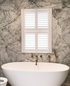 Obturateur en PVC étanche Louvre intérieur Volets horizontaux californiens préfabriqués Stores pour fenêtre - Product Image 3