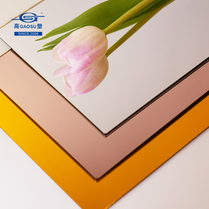 <span class=keywords><strong>Plaque</strong></span> de miroir en PS or et argent de 0,5 mm à 5 mm, vente en gros, 4x8 pieds, légère, 1220x2440 mm, feuille de miroir en plastique GPPS - Product Image 2