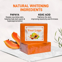 Savon pour le visage artisanal naturel en gros OEM, savon à l'acide kojique Kojie San, savon éclaircissant au glutathion et à la papaye
