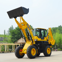 Mini-chargeuse Heracles WZ40-30 4x4 avec godet de 1,7 m³ d'occasion, moteur diesel Yuchai pour l'agriculture, rétrocaveuse sur roues entièrement fonctionnelle