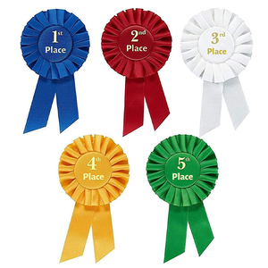 Bán Sỉ Ngựa Trang Trí Trống <span class=keywords><strong>Rosettes</strong></span> Giải Thưởng Ruy Băng Cuộn Huy Hiệu Quà Tặng Giải Thưởng <span class=keywords><strong>Ribbon</strong></span> Rosette Biểu Tượng Tùy Chỉnh - Product Image 1