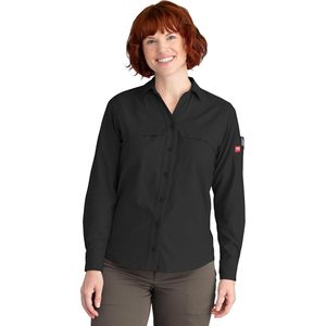 Camisa de trabajo de manga larga para mujer Red Kap, antiestática, transpirable, reflectante, de talla grande, hecha de nailon de poliéster para trabajadores de la construcción - Product Image 6