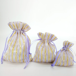Sac cadeau en organza à cordon de serrage, design professionnel, pour anniversaire et baby shower, au prix d'usine - Product Image 6
