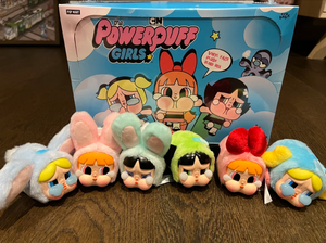 Labubu PopMart CRYBABY X Powerpuff Girls Pendentif en peluche à face en vinyle Boîtes mystère à collectionner Cadeau mystère amusant - Product Image 6