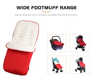 Tốt Nhất Mới Sinh Em Bé Siêu Mềm Và Lông Cừu Mịn Túi Ngủ Xe Đẩy Mùa Đông Bao Tải Có Thể Gập Lại Phổ Pushchair Footmuff - Product Image 3