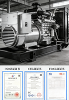 Generator Diesel Voda 15-50KW Berpendingin Air, Senyap, dengan ATS, Penggunaan Komersial, Starter Elektrik