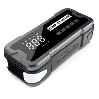 Démarreur d'urgence pour voiture 12V direct usine, booster de batterie, gonfleur de pneus, affichage numérique LED, courant de crête 800A, SOS