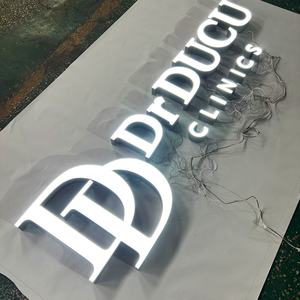 Tablero de letras con luces LED, letreros de nombre comercial para puertas de oficina, letreros de letras de canal 3D, letrero electrónico led - Product Image 4