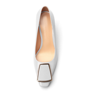 Chaussures de bureau élégantes pour femmes, bout carré, talons fins, à enfiler, boucle carrée, couleur unie, confortables, chaussures de <span class=keywords><strong>mariage</strong></span> augmentant la taille - Product Image 3