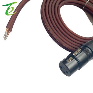 XLR หัวบัดกรีตัวเมียแบบเดี่ยว1นาที2 XLR สายเคเบิลหัวกล้วยคู่ XLR สายสัญญาณเสียงสำหรับเวทีเสียงแบบหางคู่ - Product Image 4