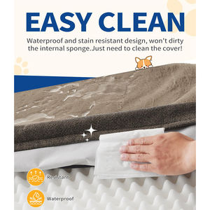 Cama Ortopédica Grande para Perro, Cojín de Espuma de Apoyo para Mascotas, Cubierta Extraíble Lavable, Forro Impermeable de Espuma para Huevos - Product Image 5